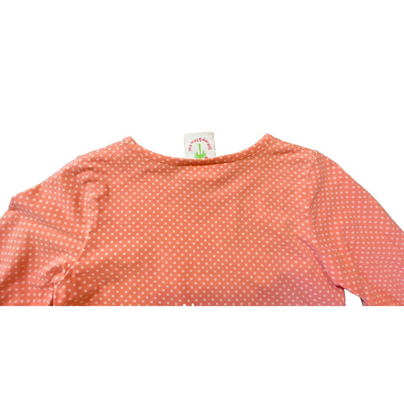 Shrimp and Grits Kids Pink Polka Dot Girls Long Sleeve Shirt L (7-8) - Picture 12 of 12